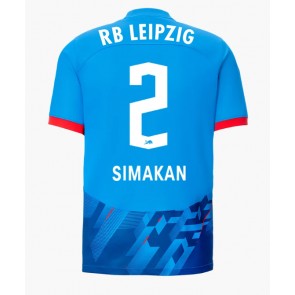 RB Leipzig Mohamed Simakan #2 Tredje trøje 2023-24 Kort ærmer